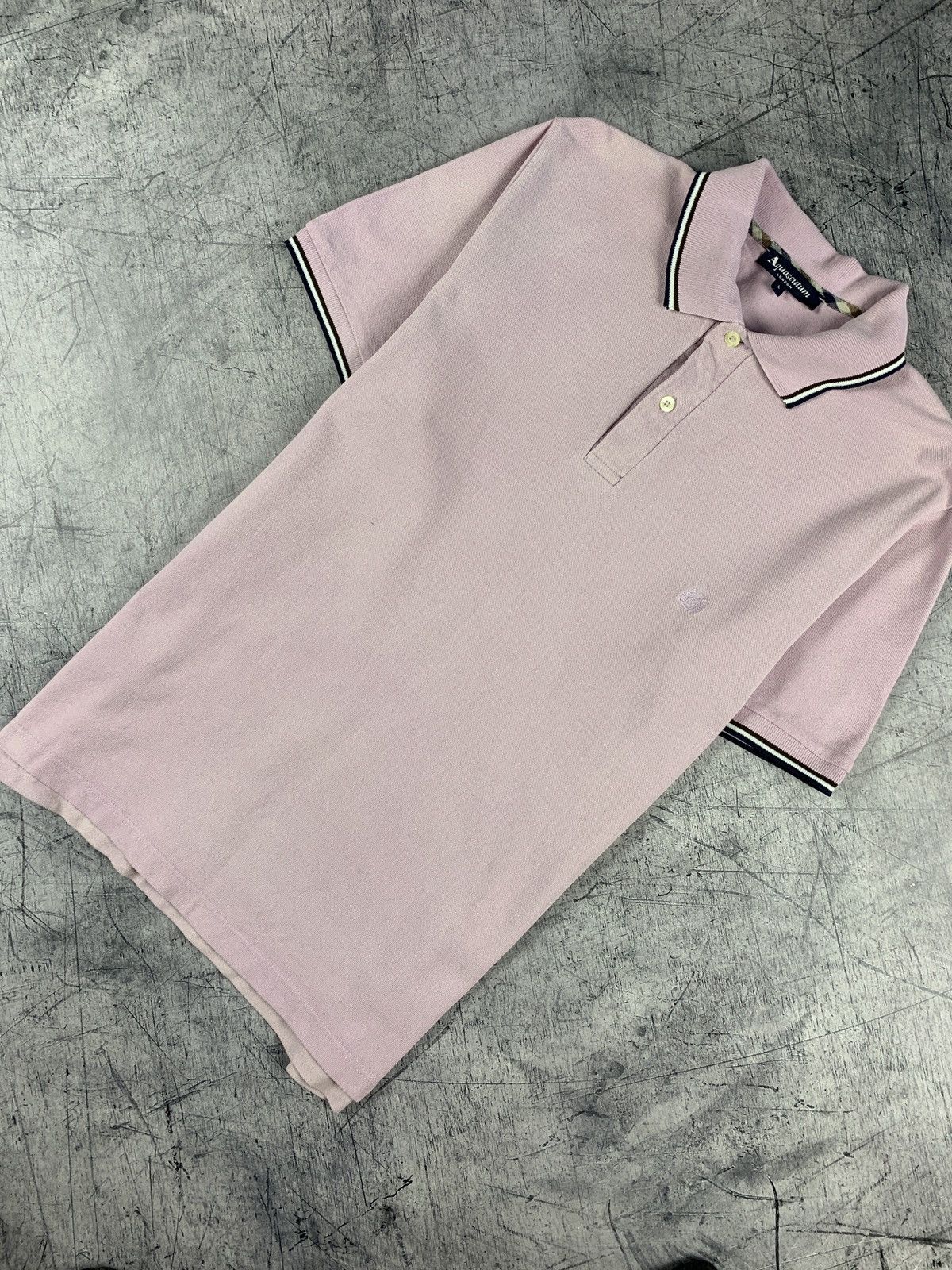 Aquascutum Vintage Aquascutum Luxury Polo Button Up Designer casual Size US L / EU 52-54 / 3 - 1 Thumbnail