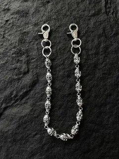 Jewelry Metal Big Skull Wallet Chain, Pants Chain Size ONE SIZE - 7 Thumbnail