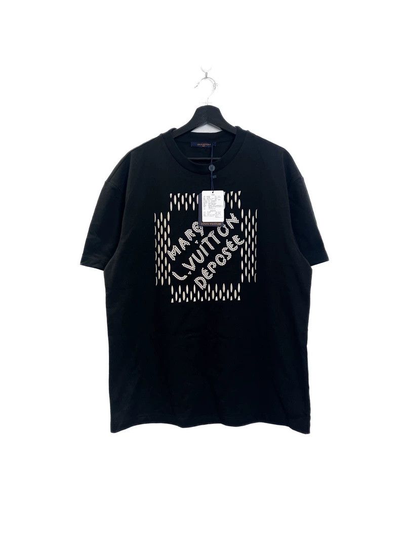 Louis Vuitton Louis Vuitton Letter beaded embroidered short sleeve Size US L / EU 52-54 / 3 - 2 Thumbnail