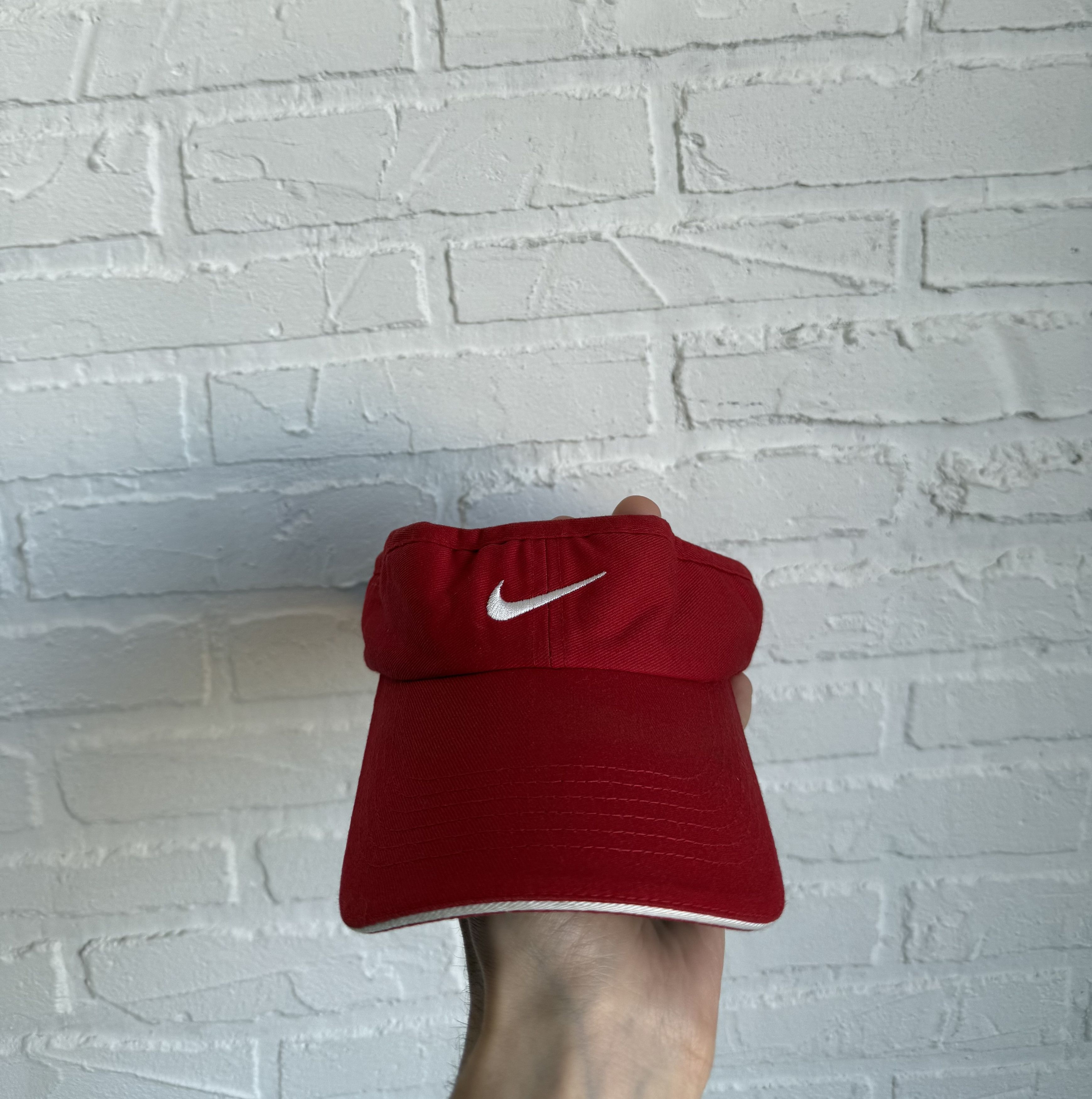 Nike × Vintage Vintage 90s Nike tennis visor cap Size ONE SIZE - 1 Thumbnail