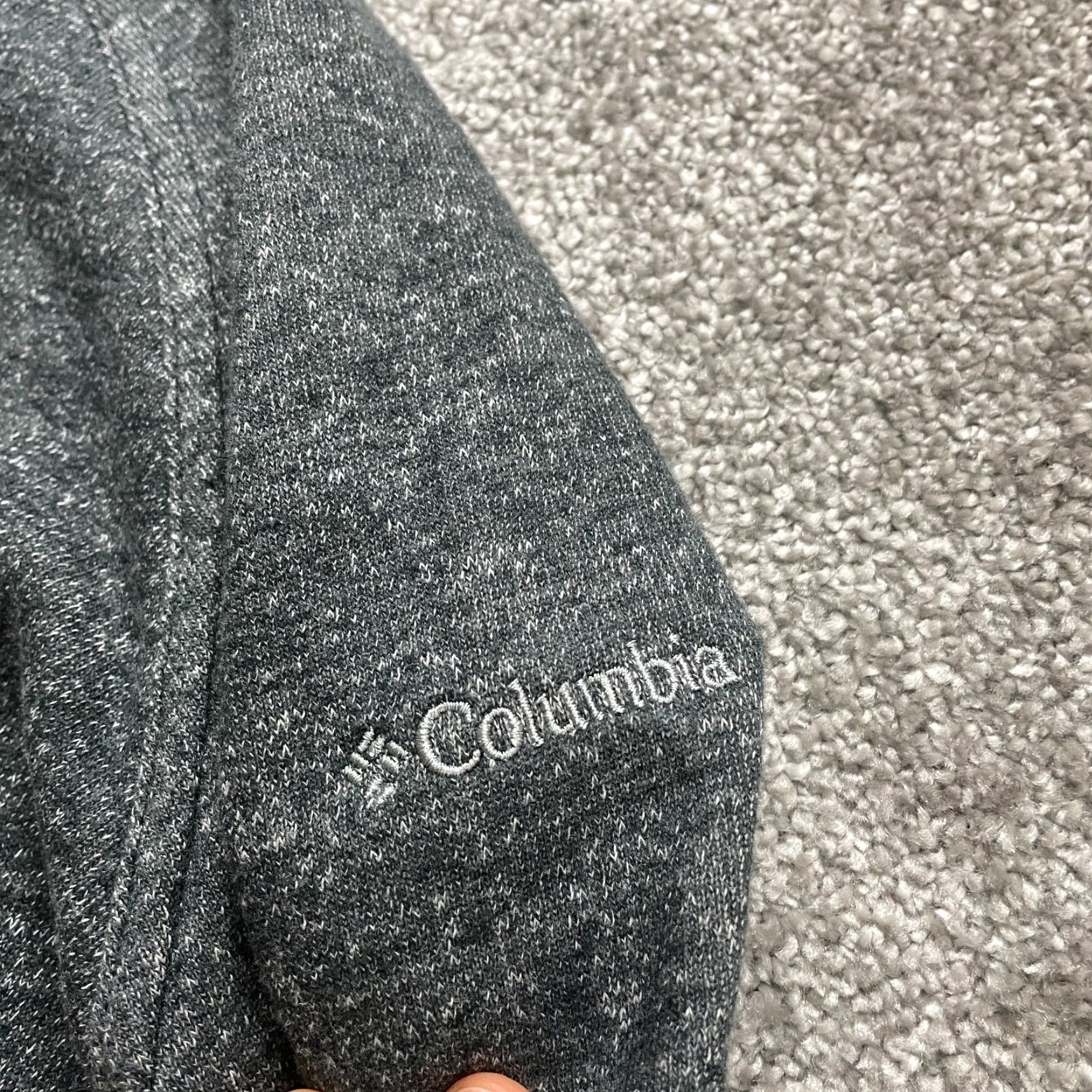 Vintage Columbia Hoodie Womens XS Gray 3/4 Sleeve Pullover Outdoor Casual Knit Sweatshirt Jacket Size XS / US 0-2 / IT 36-38 - 4 Thumbnail