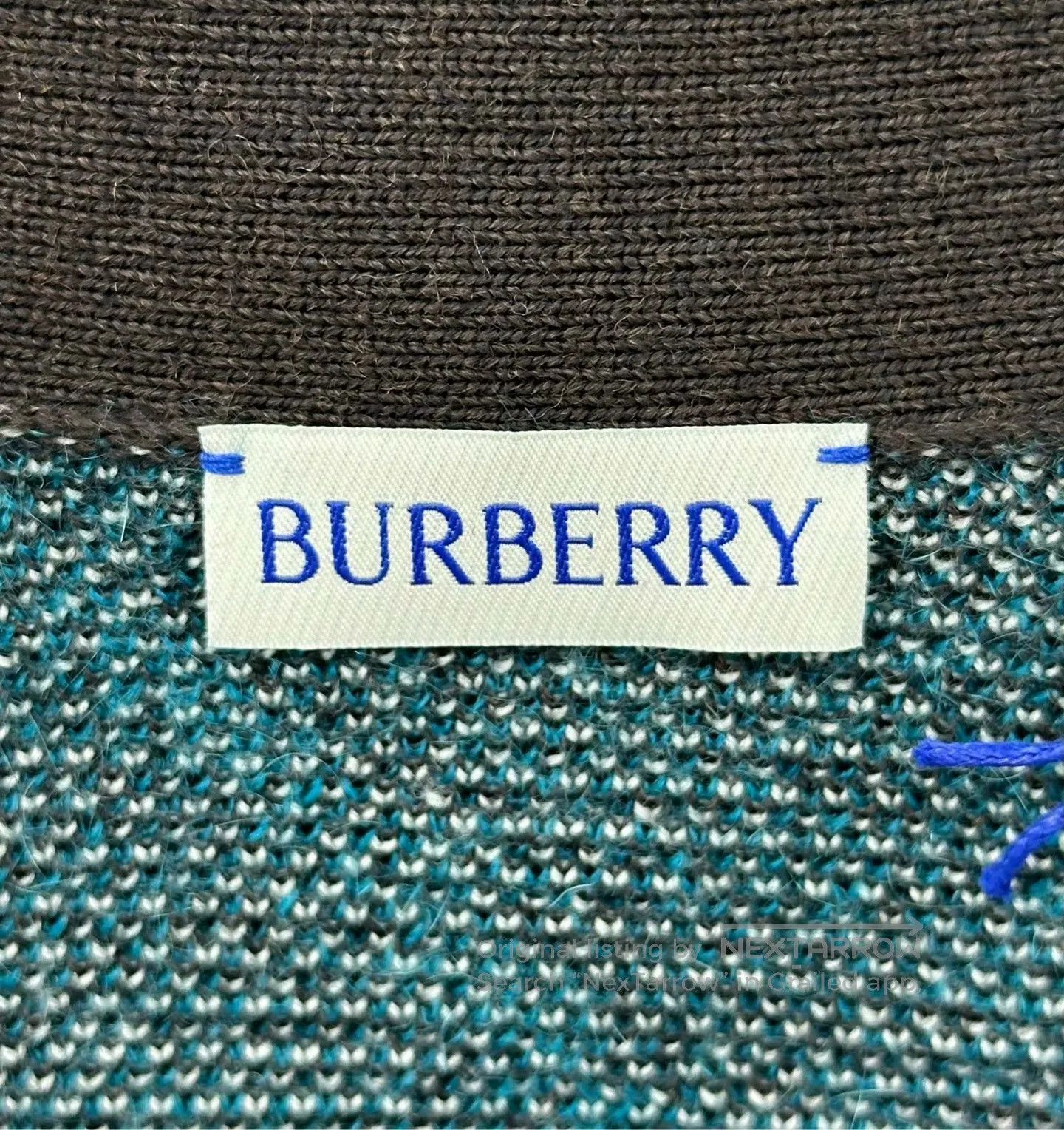 Burberry Burberry Gray checkered jacquard knitted cardigan jacket| Size XXS / US 00 / IT 34 - 3 Thumbnail
