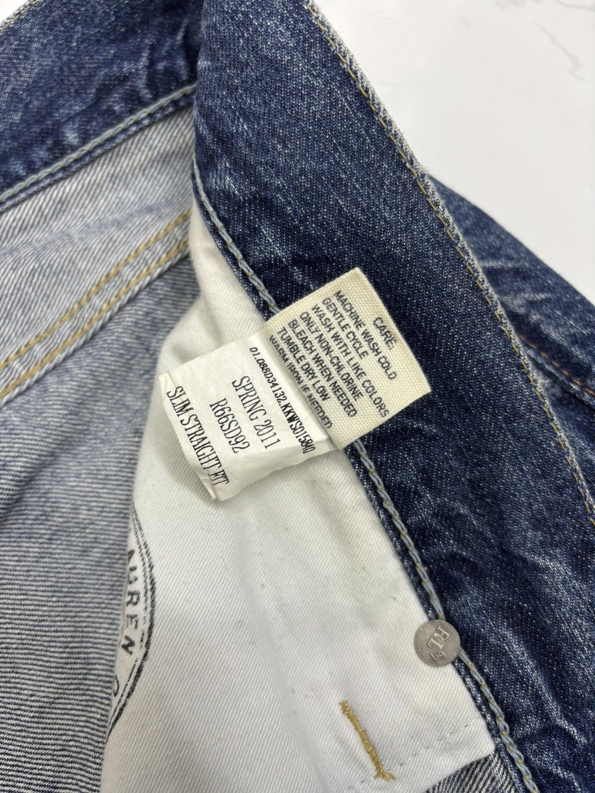Polo Ralph Lauren Polo Ralph Lauren Spring 2011 Slim Straight Denim Jean Size US 37 - 9 Thumbnail