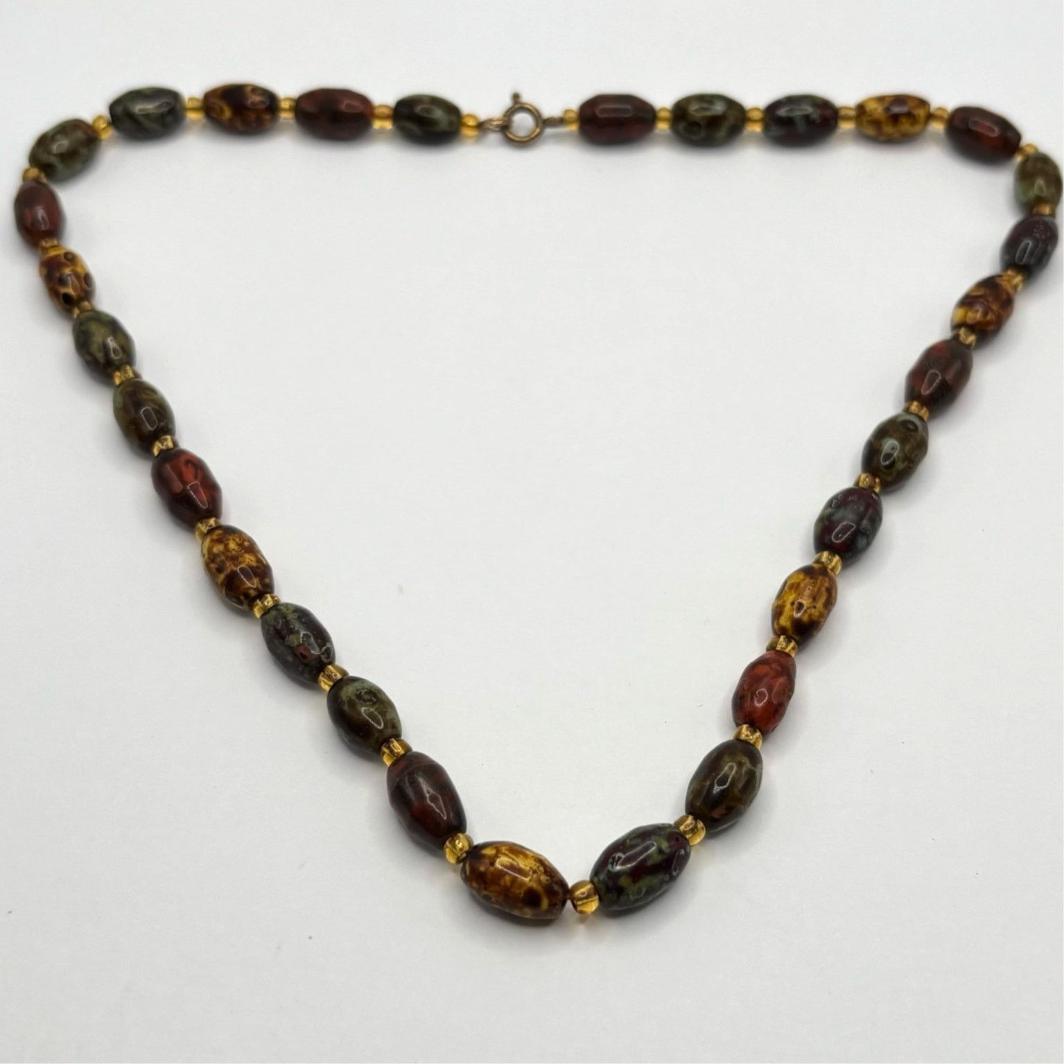 Other Vintage Brown Beaded Necklace Size ONE SIZE - 3 Thumbnail