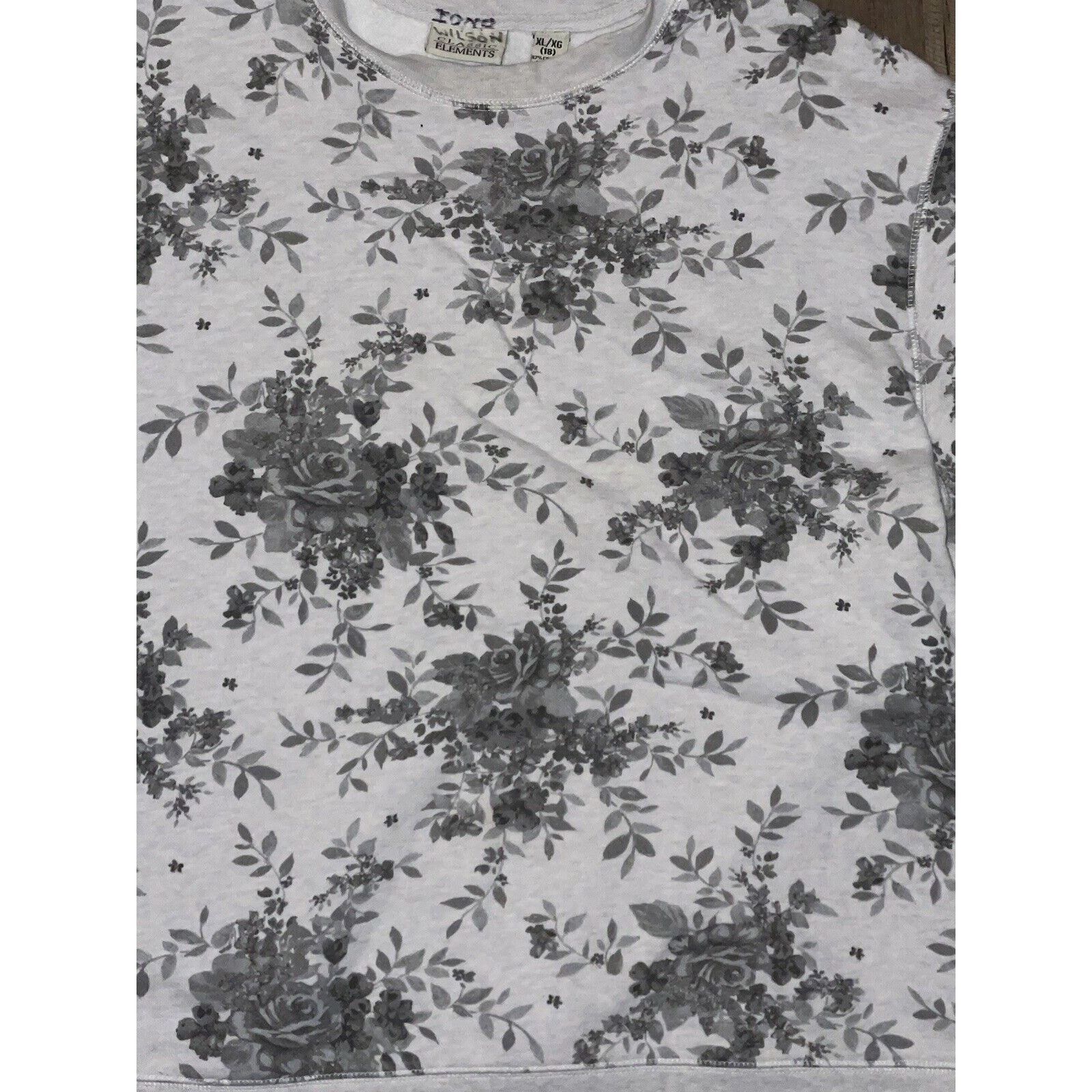 Japanese Brand × Vintage Vintage Floral Crewneck Sweatshirt Grey Large Size US L / EU 52-54 / 3 - 2 Thumbnail