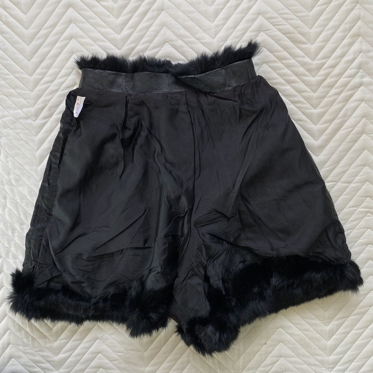 Genuine Leather Genuine Rabbit Fur Short By Ozone Community Size 23" - 6 Thumbnail