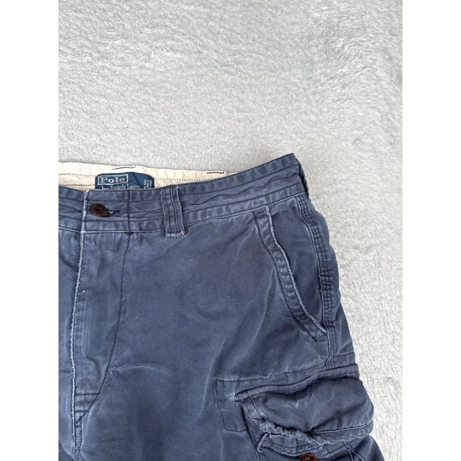 Polo Ralph Lauren Polo Ralph Lauren Shorts Men 35x10 Blue Cargo Utility Pockets 100% Cotton Casual Size US S / EU 44-46 / 1 - 5 Thumbnail