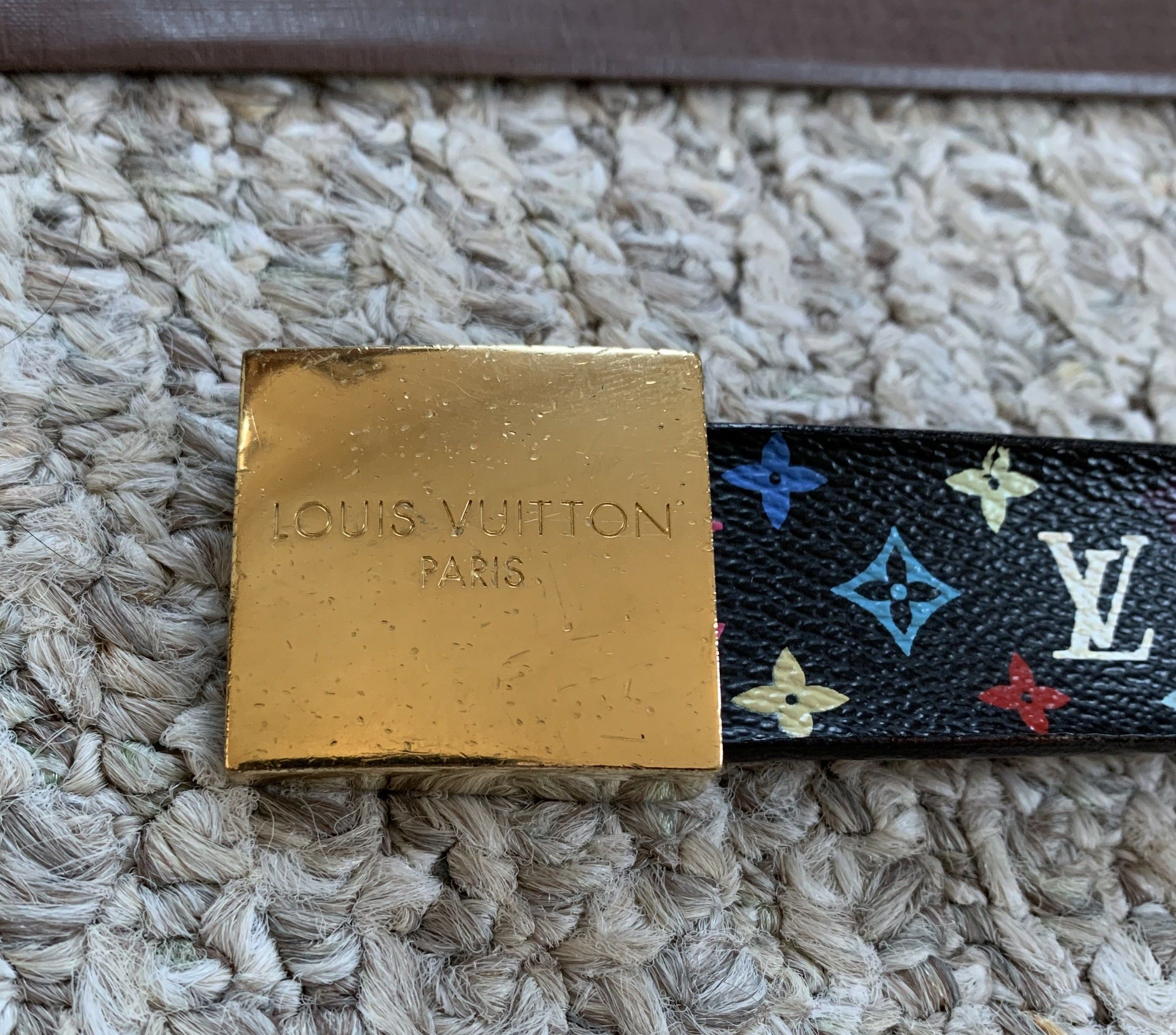 Louis Vuitton × Takashi Murakami S/S 2003 Louis Murakami Multicolor Monogram Belt + Box Size 30 - 3 Thumbnail