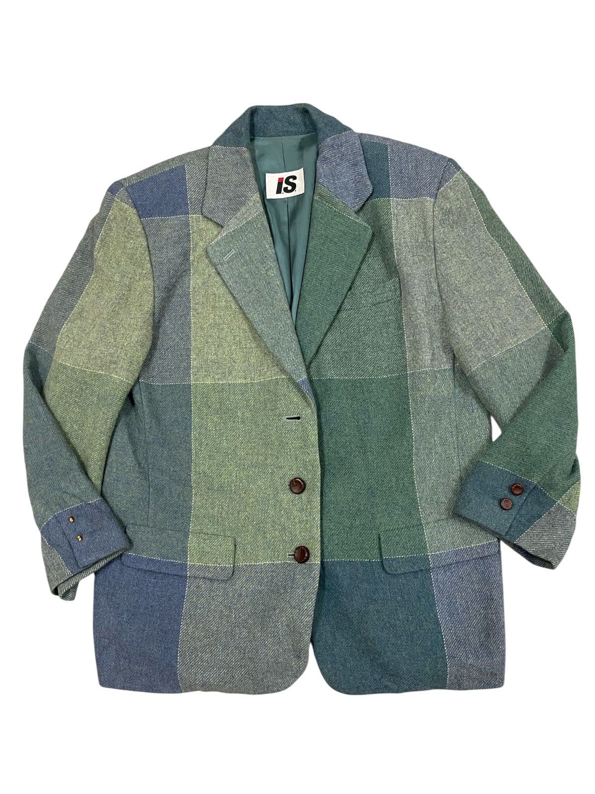 Issey Miyake Issey Miyake Wool Splendor Tweed Patchwork Tailored Jacket Size M / US 6-8 / IT 42-44 - 1 Thumbnail