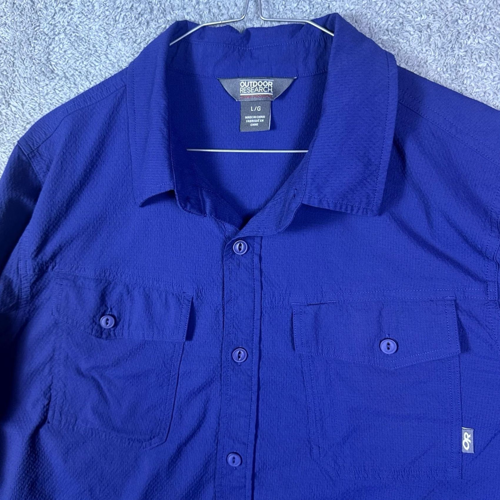 Outdoor Research Outdoor Research Shirt Mens Large Wanderer Textured Cargo Pockets Hiking Size US L / EU 52-54 / 3 - 7 Thumbnail