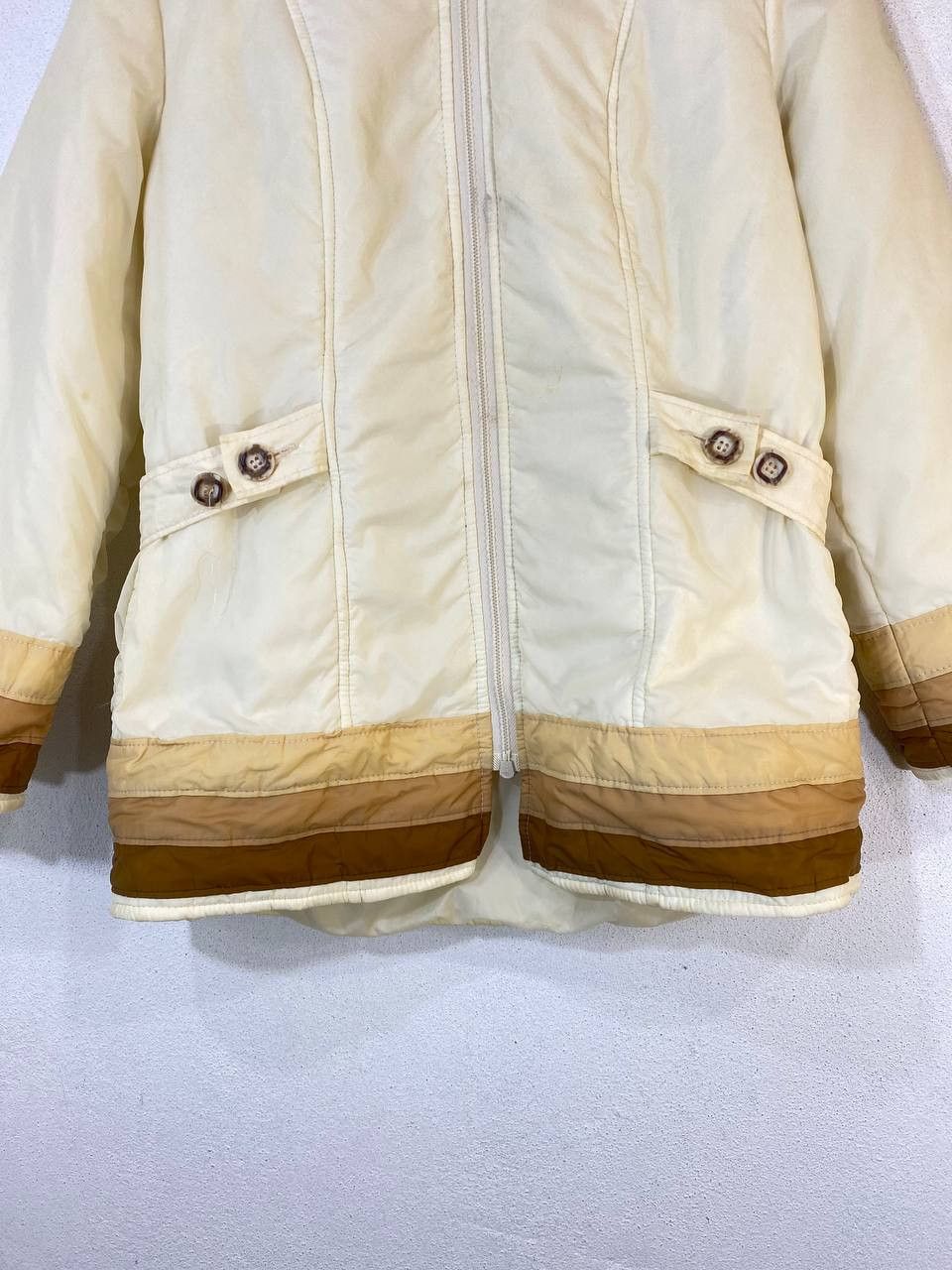 Vintage vintage white bear skiwear retro puffer jacket talon zipper Size US M / EU 48-50 / 2 - 3 Thumbnail