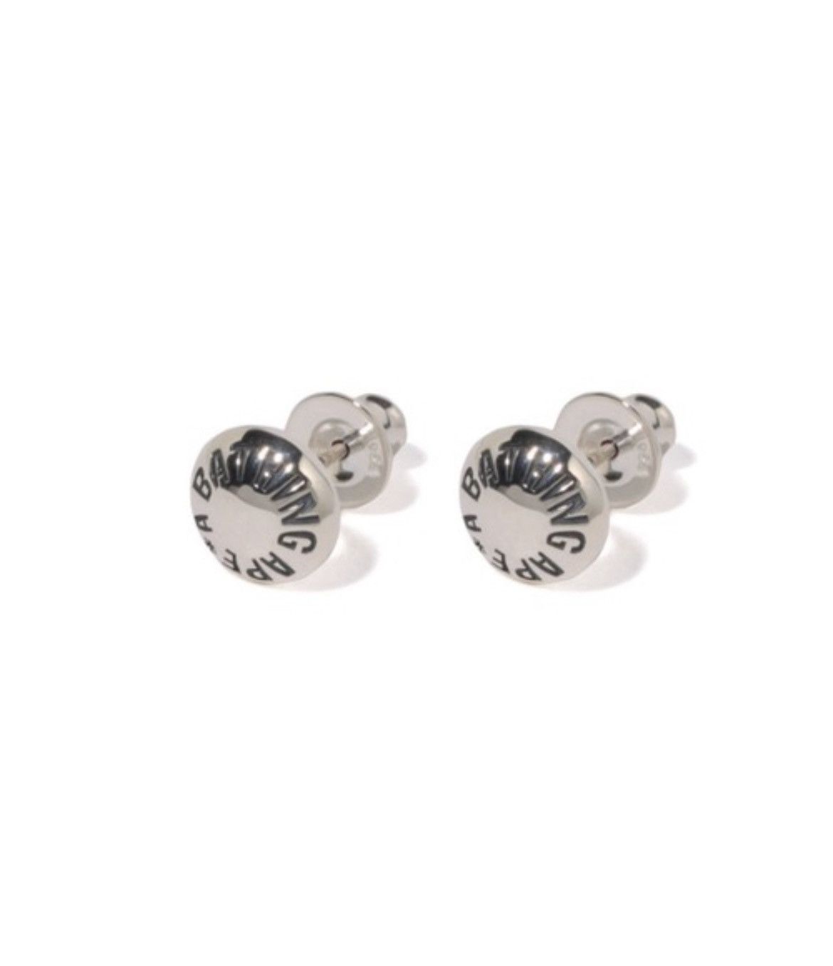 Bape Bape A BATHING APE BUTTON EARRINGS Pierce SV925 Size ONE SIZE - 1 Thumbnail