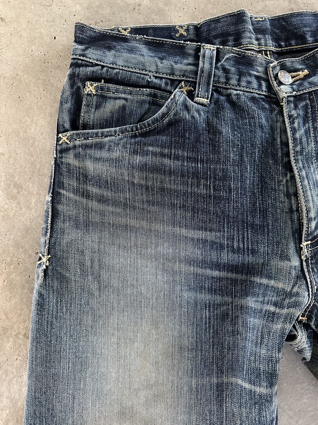 If Six Was Nine Flare Jeans Lee Riders Bootcut Denim Jeans Size US 31 - 11 Thumbnail