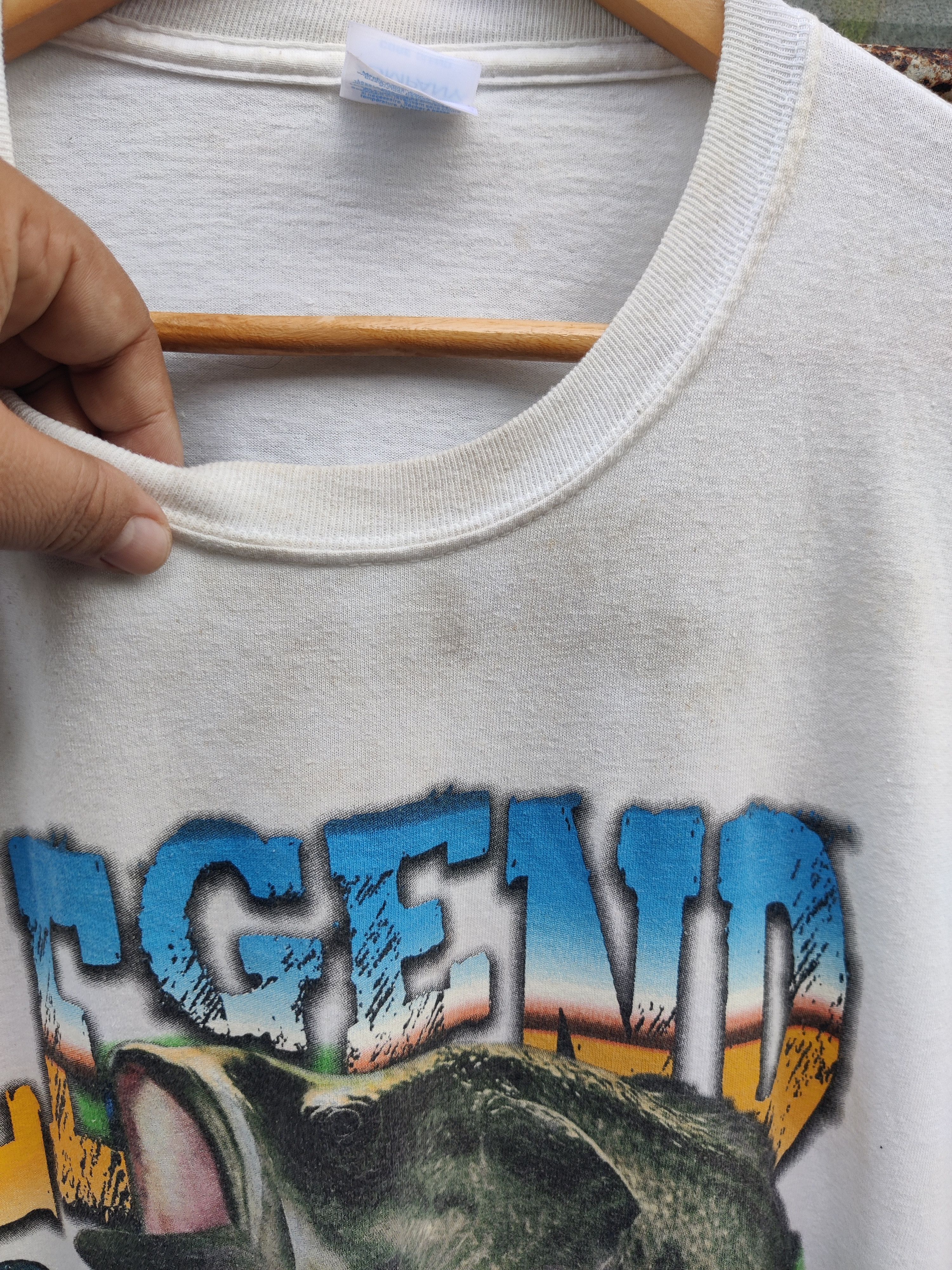 Vintage Vintage Legend Big Bass Fishing Overprint Shirt Size US XXL / EU 58 / 5 - 8 Thumbnail