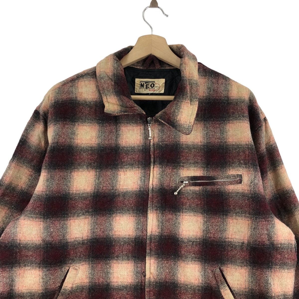 【日本入手困難】CLASSIC JACKET IN STRIPED FLANNEL ジャケット Indigo × Japanese Brand × Vintage Vintage 80s NEO BLOOD
