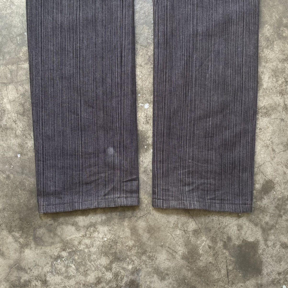 Issey Miyake TETE HOMME ISSEY MIYAKE STRIPED JEANS Size US 32 / EU 48 - 6 Thumbnail
