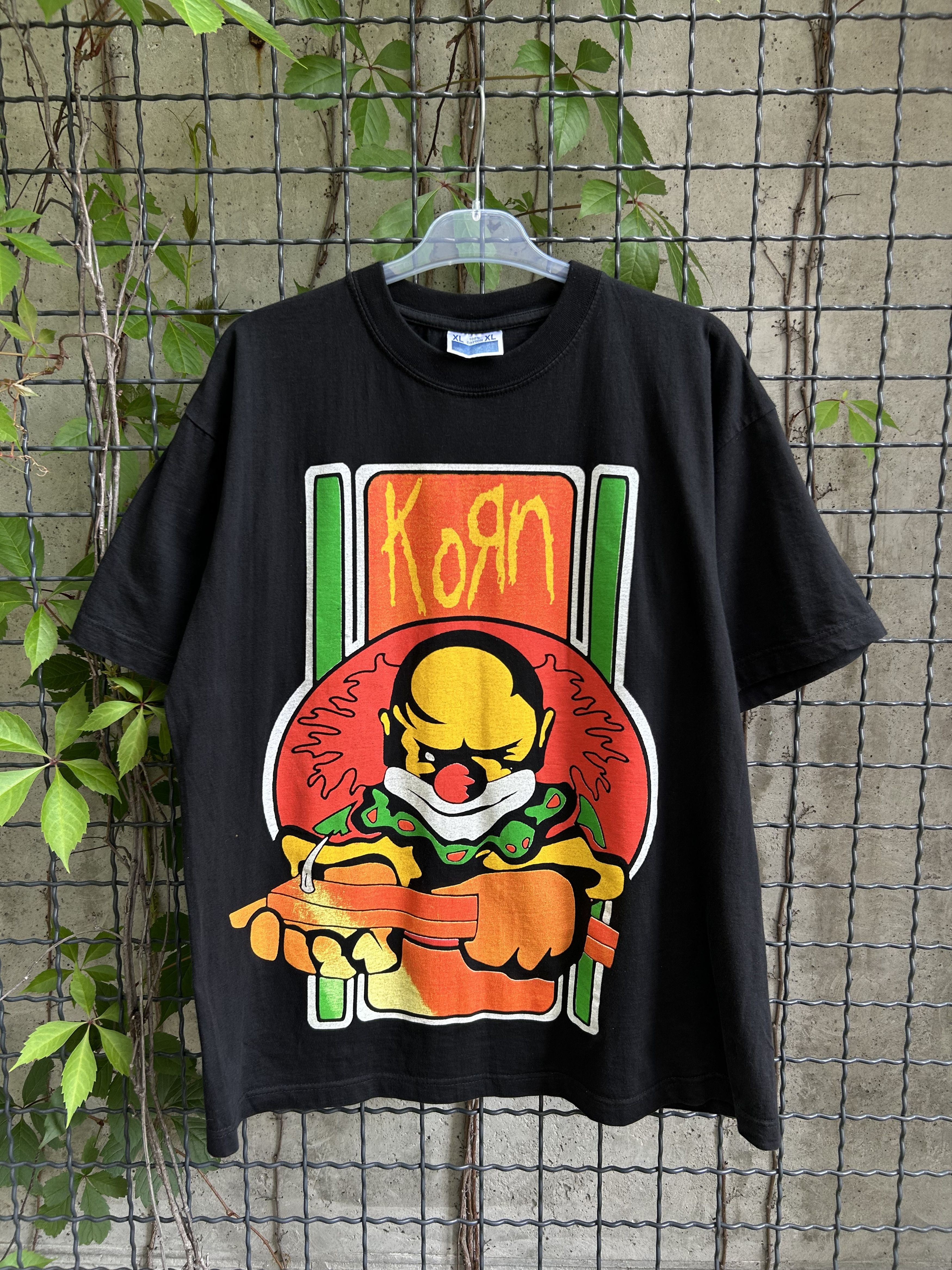 Band Tees Vintage 90s Korn Rock Band T-shirt Size US XL / EU 56 / 4 - 1 Thumbnail