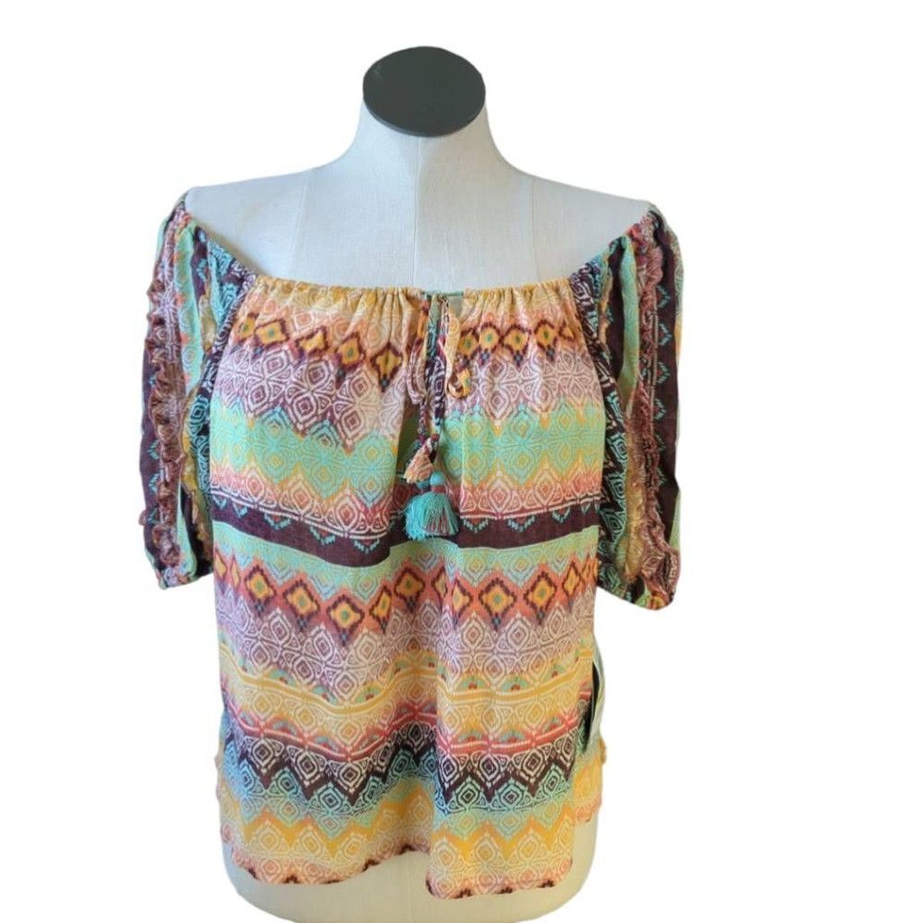 Other Democracy Women's M Off The Shoulder Top Southwestern Boho Size M / US 6-8 / IT 42-44 - 1 Thumbnail
