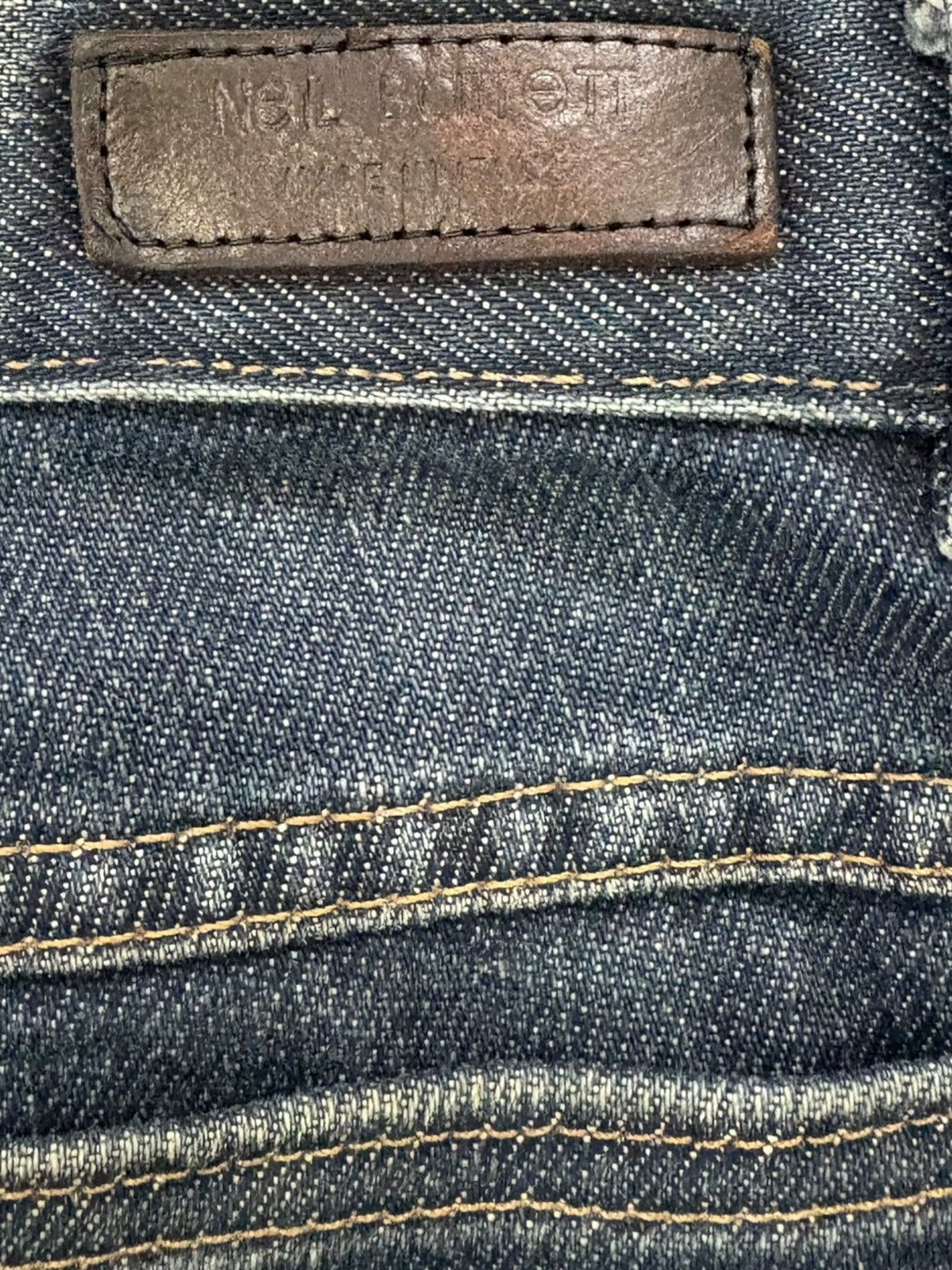 Neil Barrett Vintage Italy Neil Barrett Blue Wash Loose Jeans Size 30" / US 8 / IT 44 - 10 Thumbnail