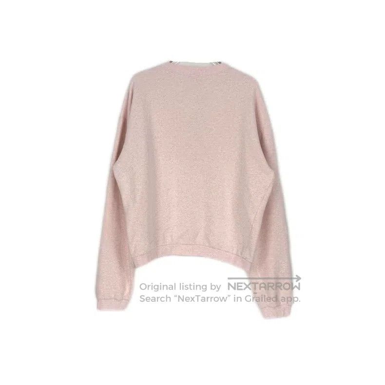 Dior Dior Light pink silver thread embroidered logo plush sweat Size US L / EU 52-54 / 3 - 2 Thumbnail