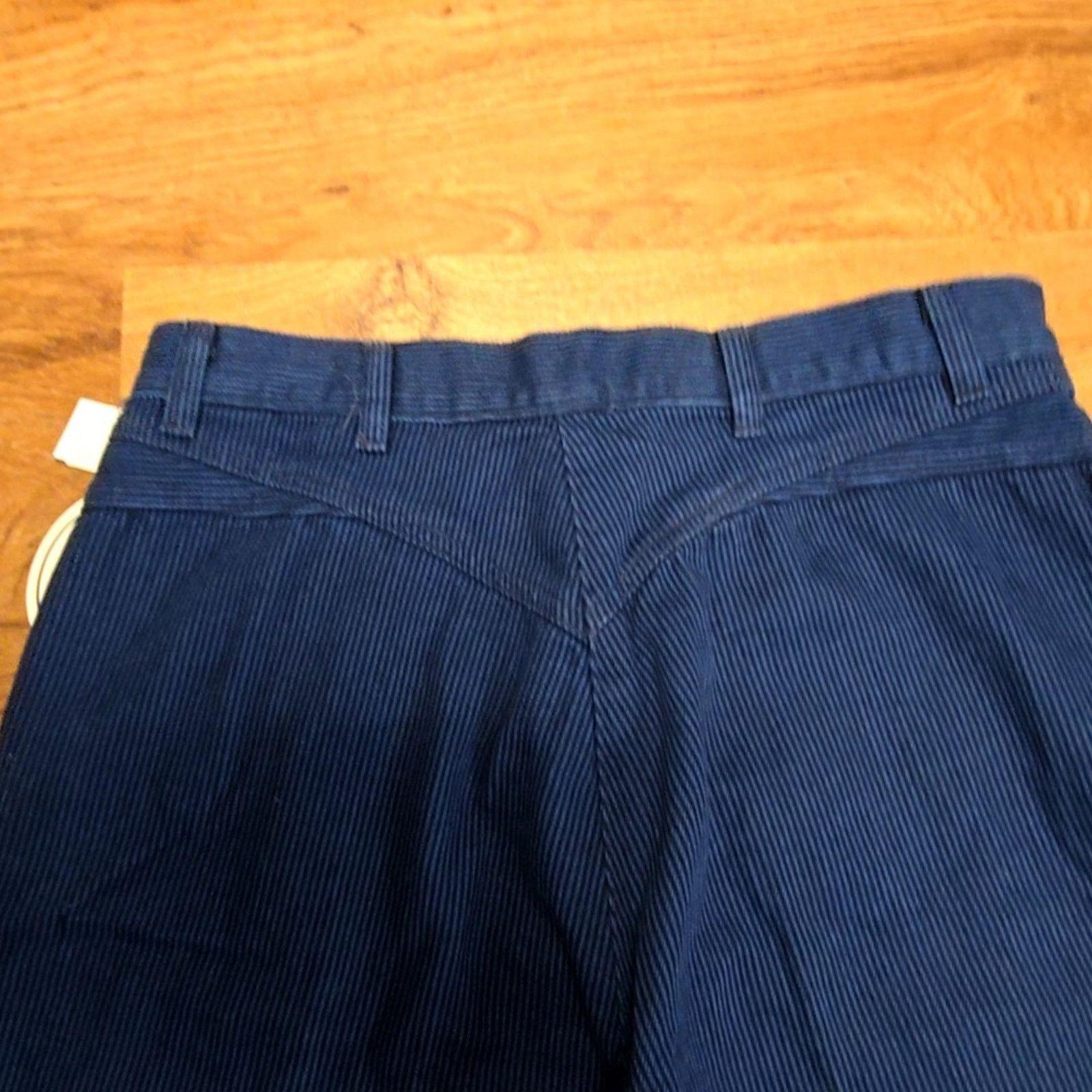 Roper Vintage Pinstriped Jeans Blue High Waist 80s Womens 15 Size 36" / US 14 / IT 50 - 4 Thumbnail