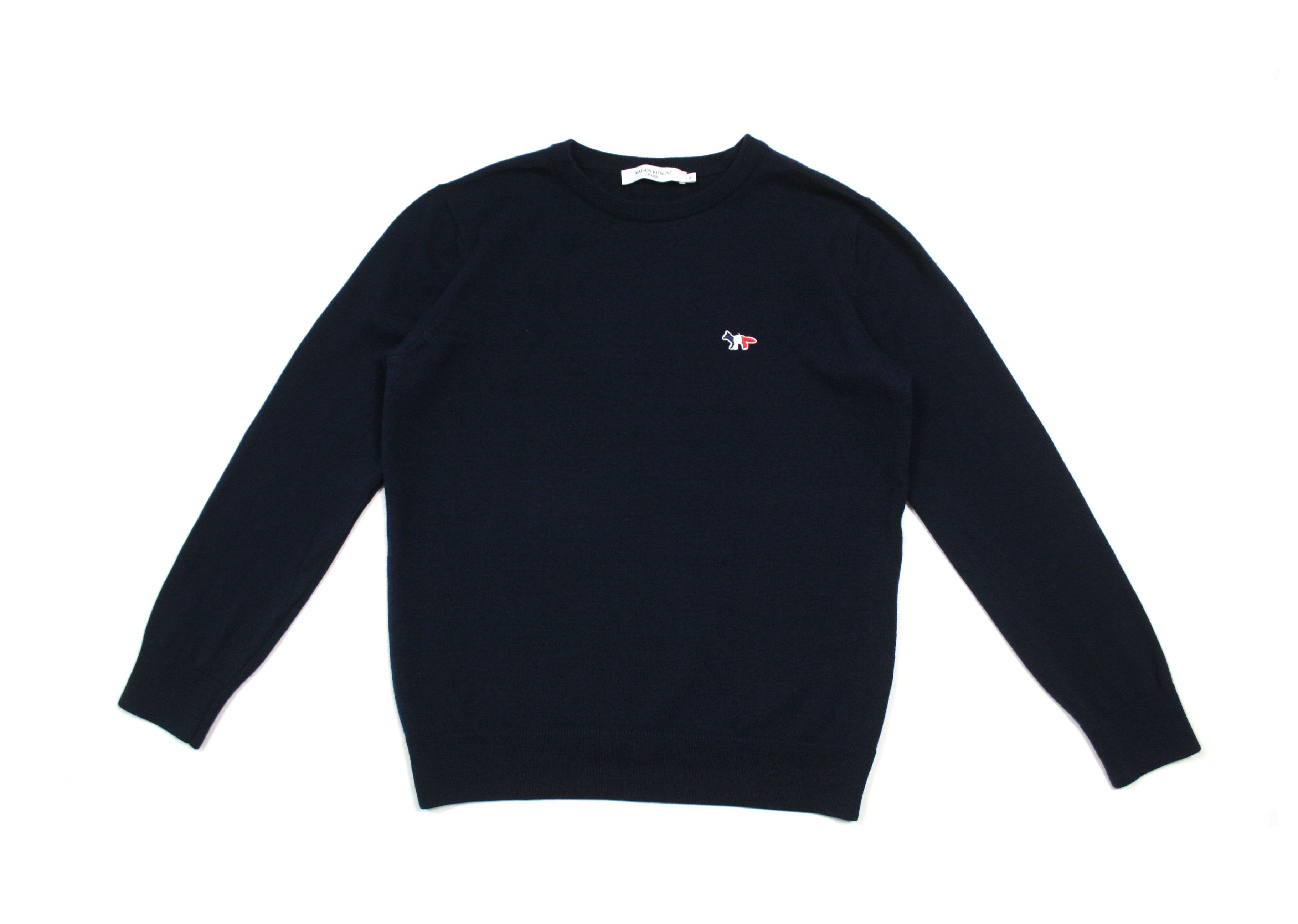 Maison Kitsune Tricolor Flag Logo Fox Wool Knit Size M / US 6-8 / IT 42-44 - 1 Thumbnail