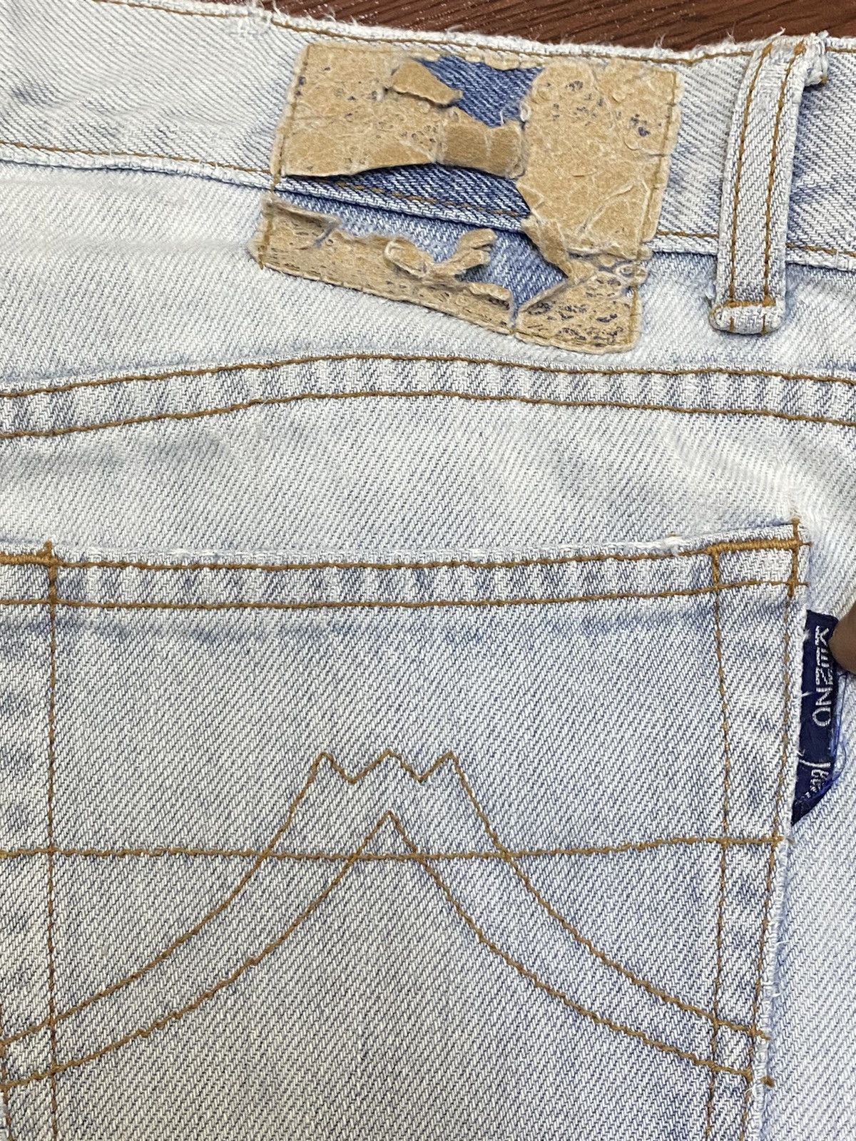 Kenzo Vintage Japanese Brands Faded Wash Frayed Loose Jeans Size US 28 / EU 44 - 8 Thumbnail
