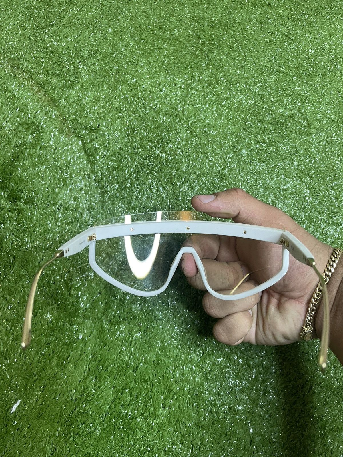 Dior White & Gold Christian Dior glasses Size ONE SIZE - 3 Thumbnail