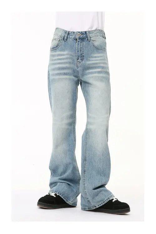 Jean American cleanfit washed light-colored straight jeans Size US 32 / EU 48 - 3 Thumbnail
