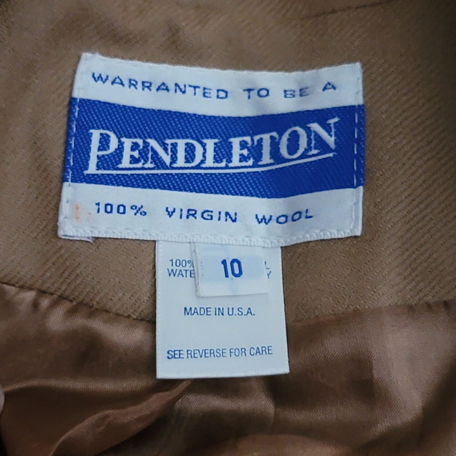 Pendleton Vintage Pendleton Camel Wool Trench Coat Size M / US 6-8 / IT 42-44 - 8 Thumbnail