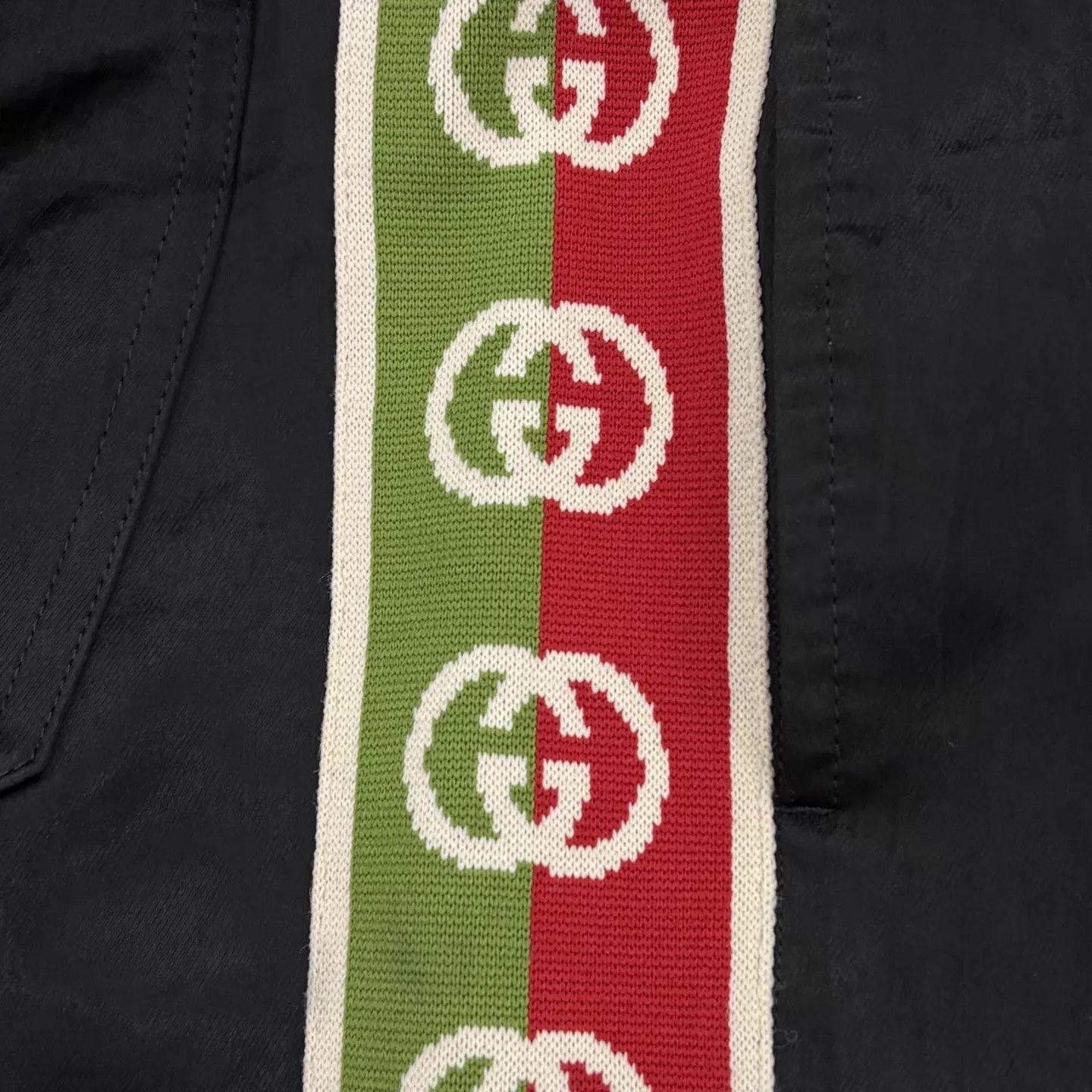 Gucci GUCCI GG Logo Tape Striped Silk Shorts Size 44 Size US 28 / EU 44 - 5 Thumbnail