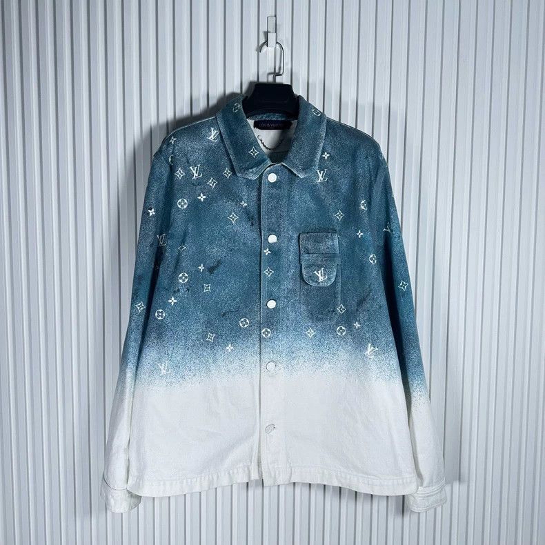 Louis Vuitton Louis Vuitton Blue Denim Jacket-dmc Size US L / EU 52-54 / 3 - 1 Thumbnail
