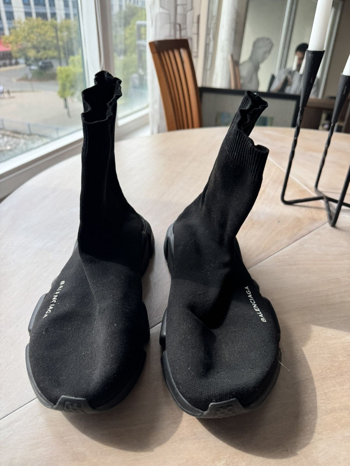 Balenciaga Balenciaga Speed Trainer Knit Runners – 2018, Black Size US 11.5 / EU 44-45 - 4 Thumbnail