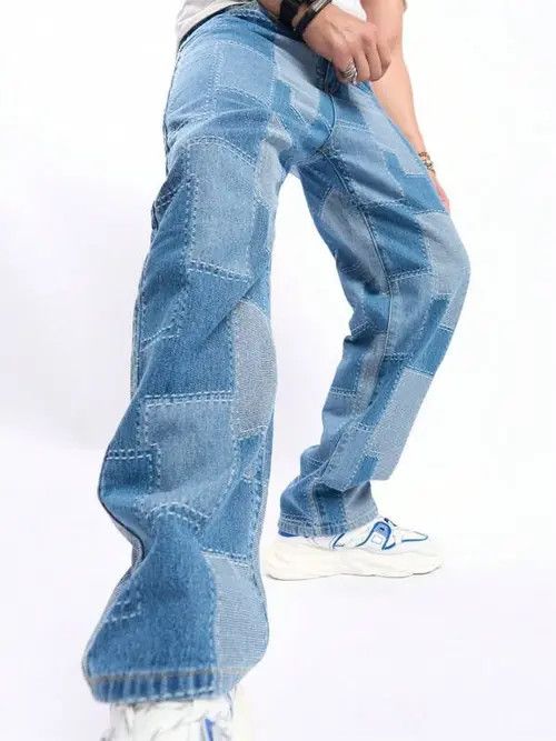 Straight Leg Denim Jeans Custom