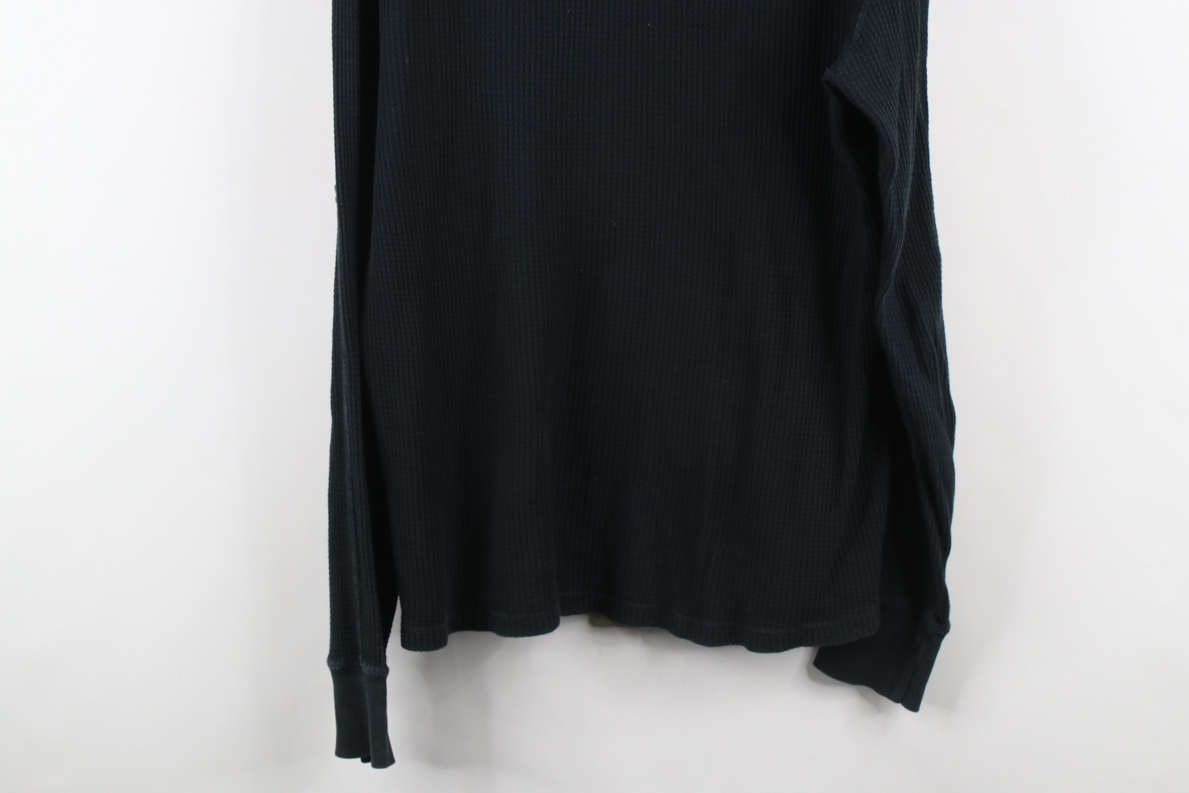 Polo Ralph Lauren Vintage Ralph Lauren Waffle Knit Hoodie Sweatshirt Black Size US M / EU 48-50 / 2 - 12 Thumbnail