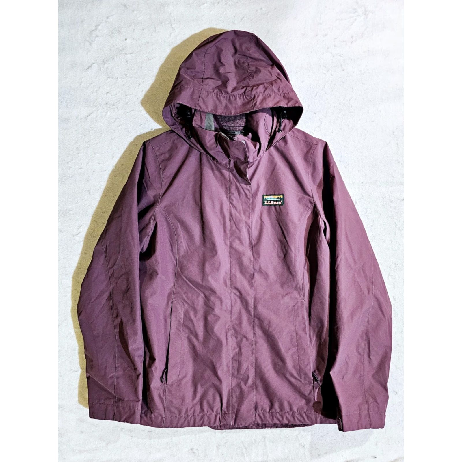 Vintage VINTAGE L.L. Bean Nylon 3 in 1 Hooded Jacket Zip-out Fleece Liner Womens Small Plum Reg Jacket Size S / US 4 / IT 40 - 2 Thumbnail