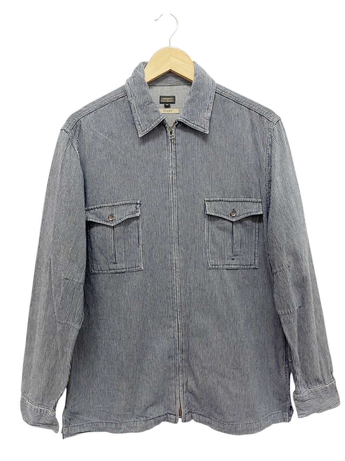 Kansai Yamamoto Vintage Kansai Yamamoto Hickory Jacket Indigo Size US M / EU 48-50 / 2 - 1 Thumbnail