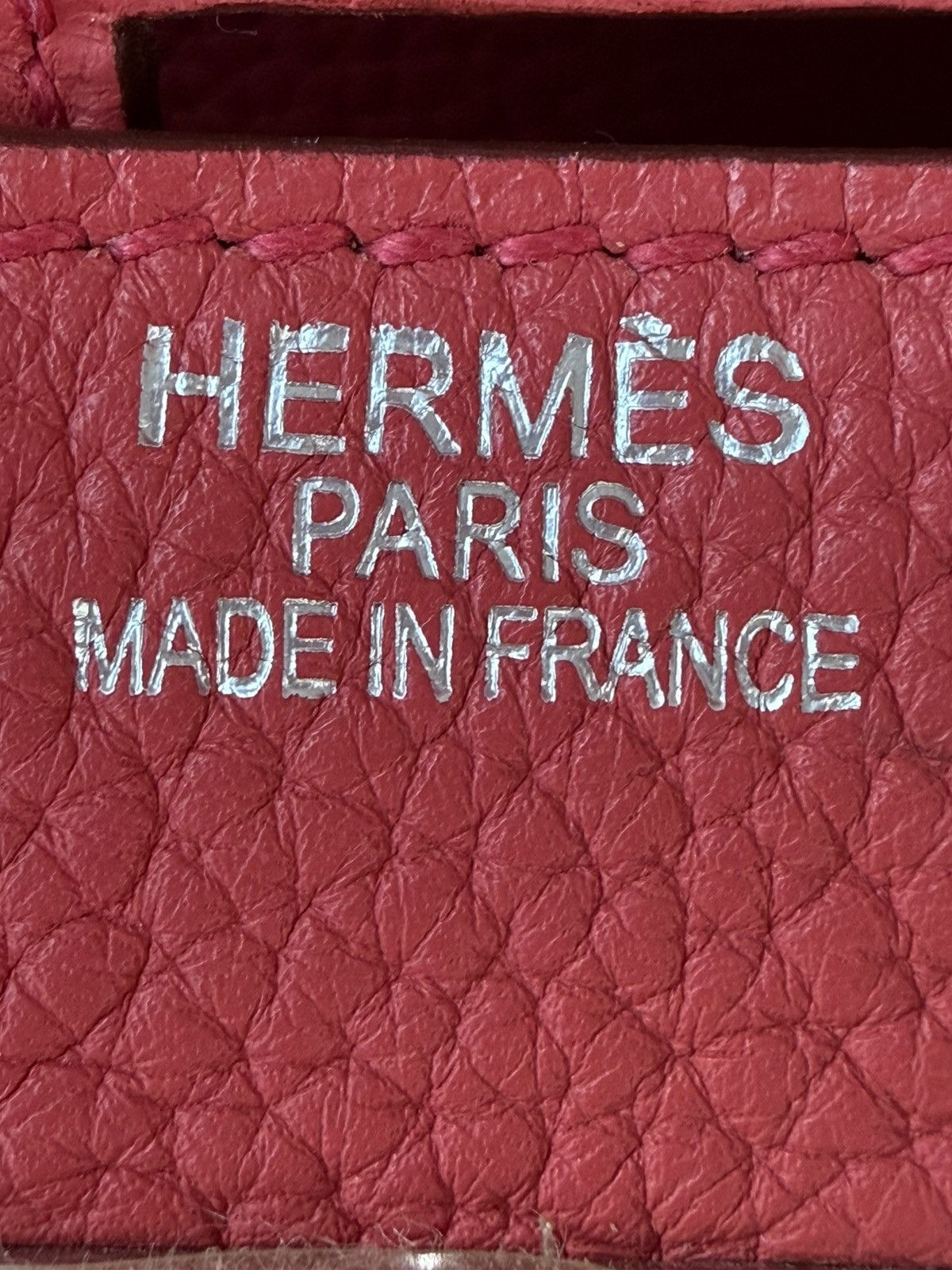 Hermes Hermes Bougainvillea Red Taurillon Clemence Hac 40 Handbag Size ONE SIZE - 5 Thumbnail