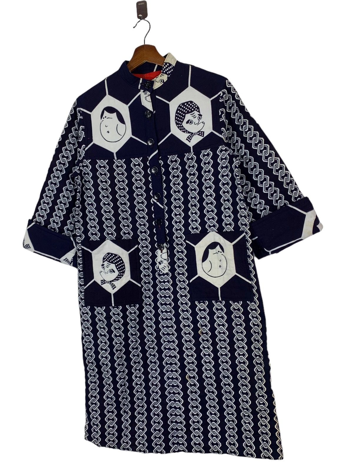 Hanae Mori VINTAGE VIVID HANAE MORI JAPANESE BRAND SUMO BUTTON JACKET Size US M / EU 48-50 / 2 - 2 Thumbnail