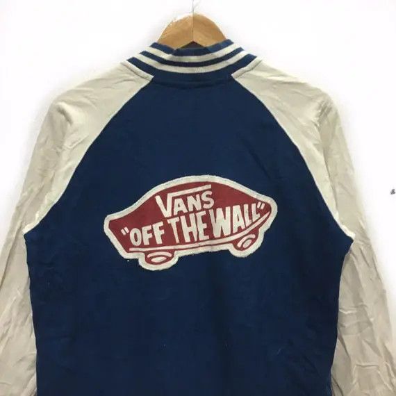 Vans Vtg VANS Off The Wall Skateboard Varsity Jacket Sweater Size L / US 10 / IT 46 - 6 Thumbnail