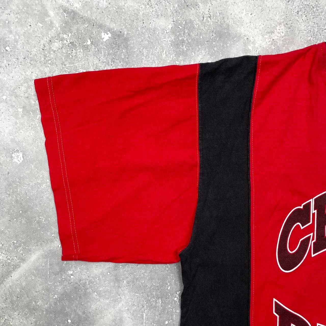 NBA × Vintage Vintage 90s Chicago Bulls NBA Edge V-Neck T Shirt Size US L / EU 52-54 / 3 - 7 Thumbnail