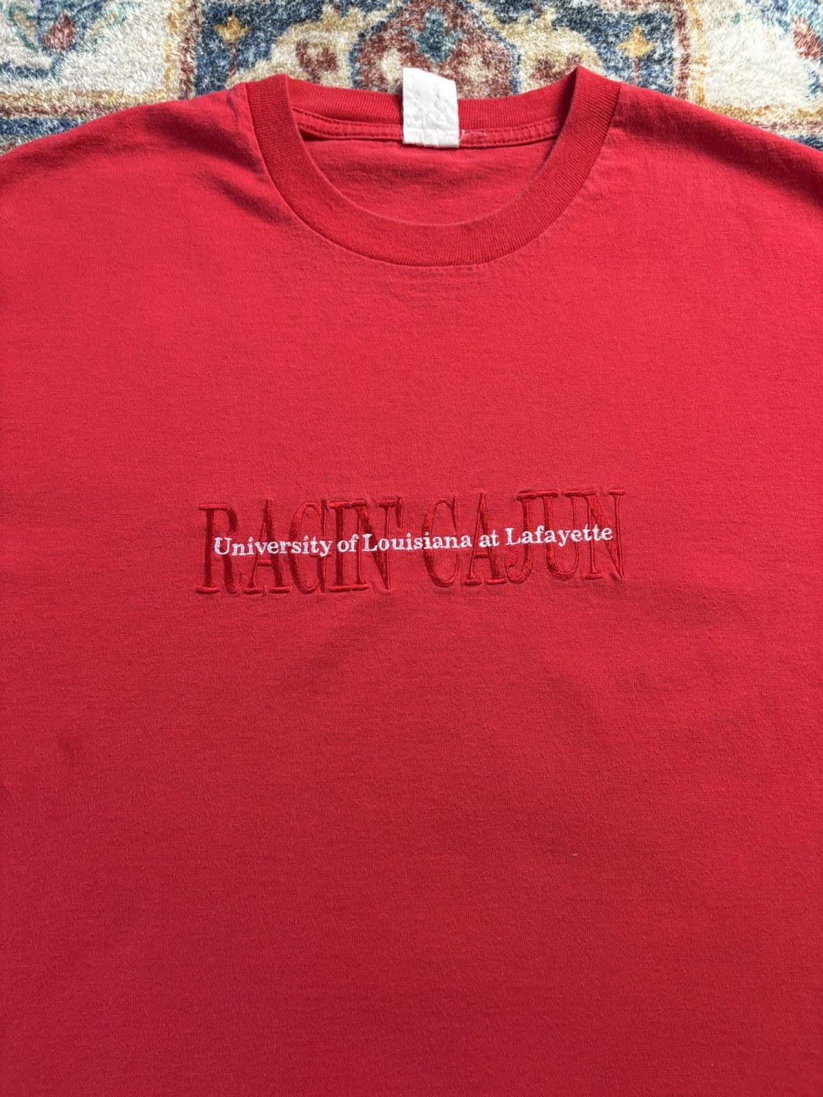 Vintage Vintage University Of Louisiana Racin Cajun T-shirt Size XL Size US XL / EU 56 / 4 - 4 Thumbnail