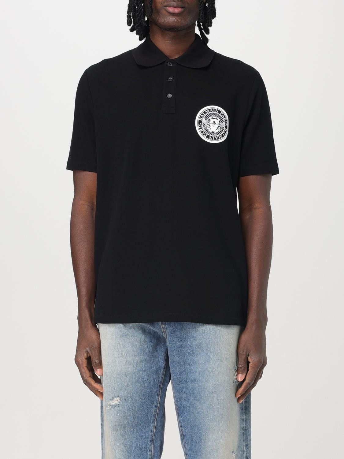 Balmain Balmain Polo Shirt Men Black Size US S / EU 44-46 / 1 - 1 Thumbnail