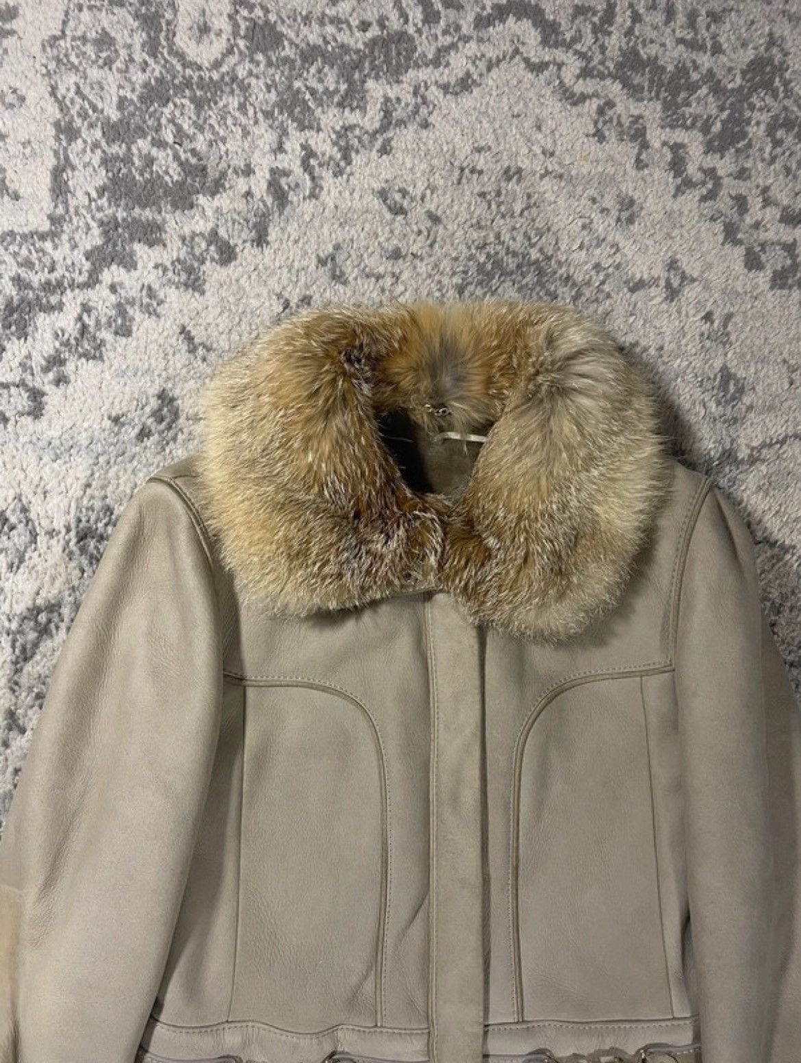 Gucci Long Coat With Fur by Gucci Size S / US 4 / IT 40 - 3 Thumbnail