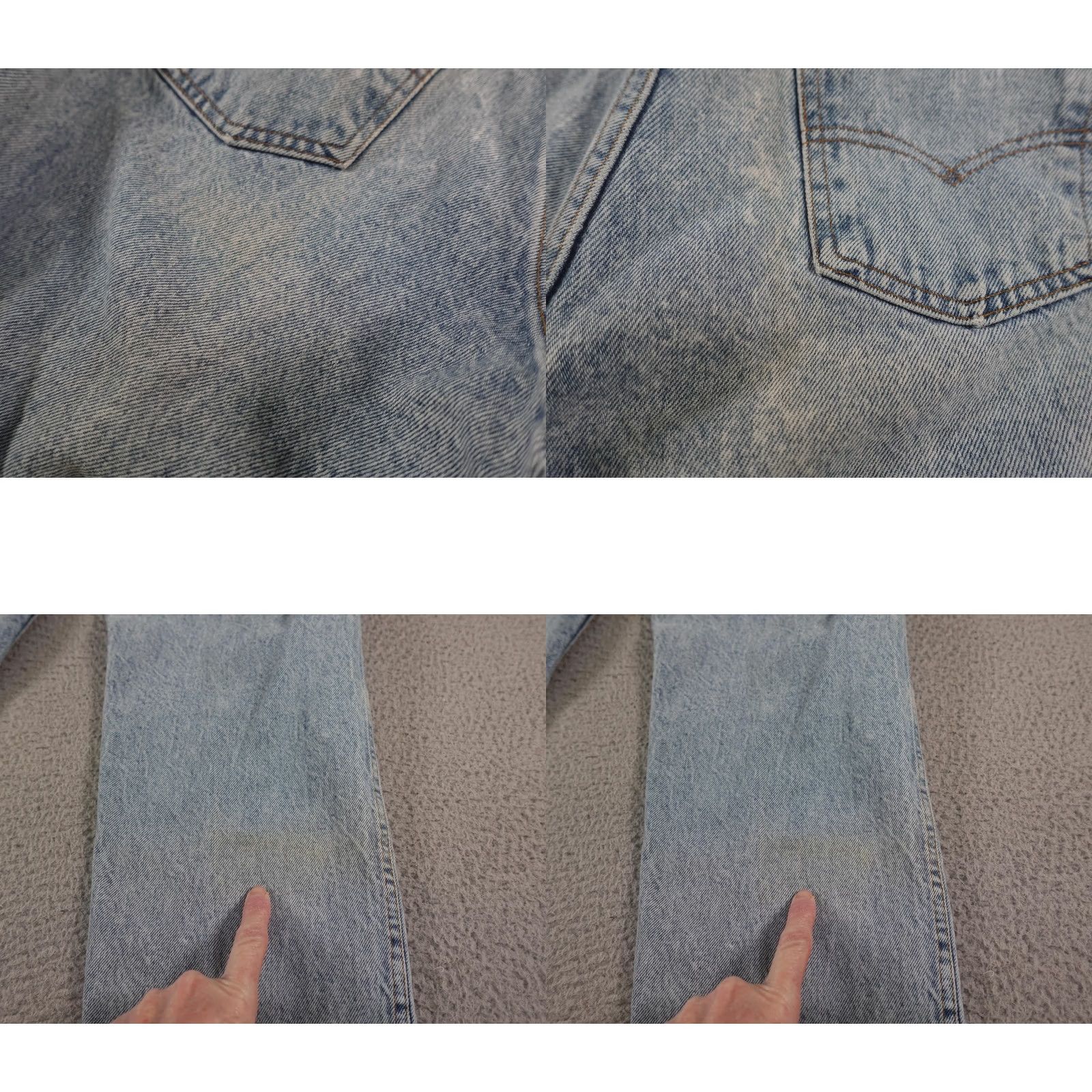 Levi's VINTAGE Levis 550 Jeans Mens 34x30 Blue Relaxed Fit Tapered Denim 90s Made USA Size US 34 / EU 50 - 8 Thumbnail