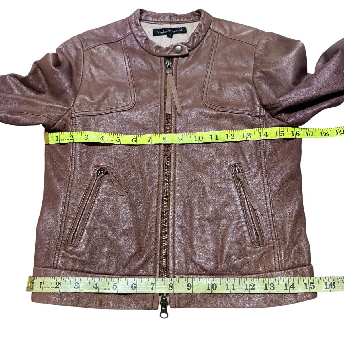 URBAN RESEARCH DOORS Urban Research Leather Moto Jacket Size XS / US 0-2 / IT 36-38 - 12 Thumbnail