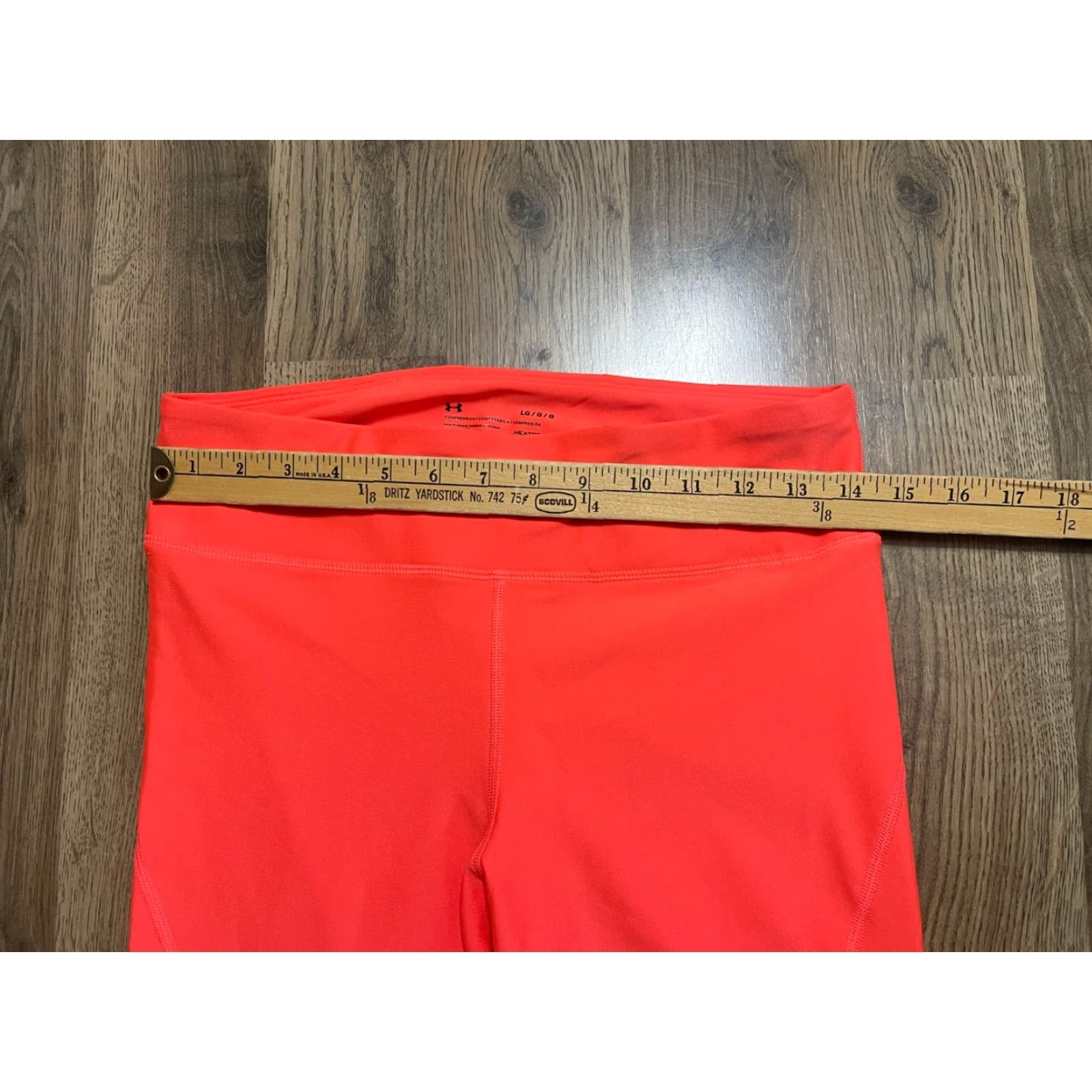 Under Armour Under Armour Women’s Capri Leggings, Size Large, Orange, Pull On, Skinny Fit, 24 in Inseam, Athletic Wear Size 28" / US 6 / IT 42 - 7 Thumbnail