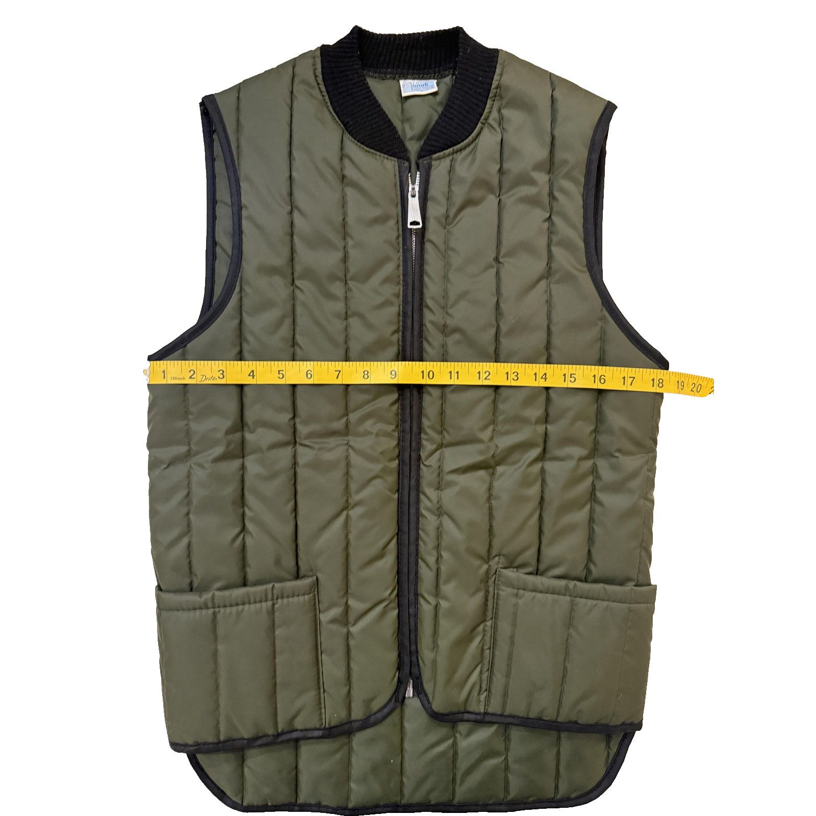 Sears Vintage Vest Mens Sears Work Leisure MED Olive Quilted USA Size US M / EU 48-50 / 2 - 3 Thumbnail
