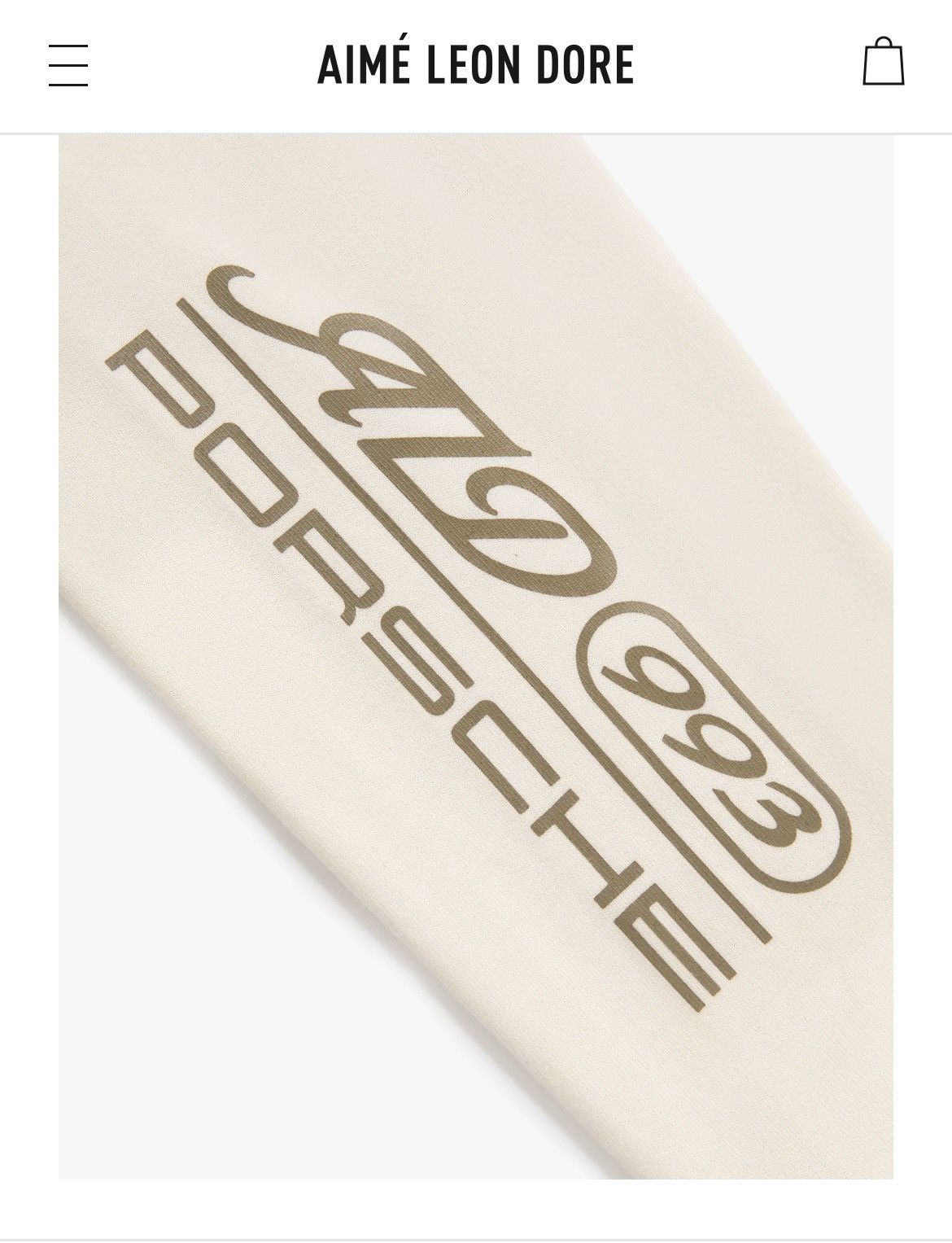 Aime Leon Dore Pristine White LS AIME LEON DORE PORSHE TEE Size US XL / EU 56 / 4 - 2 Thumbnail
