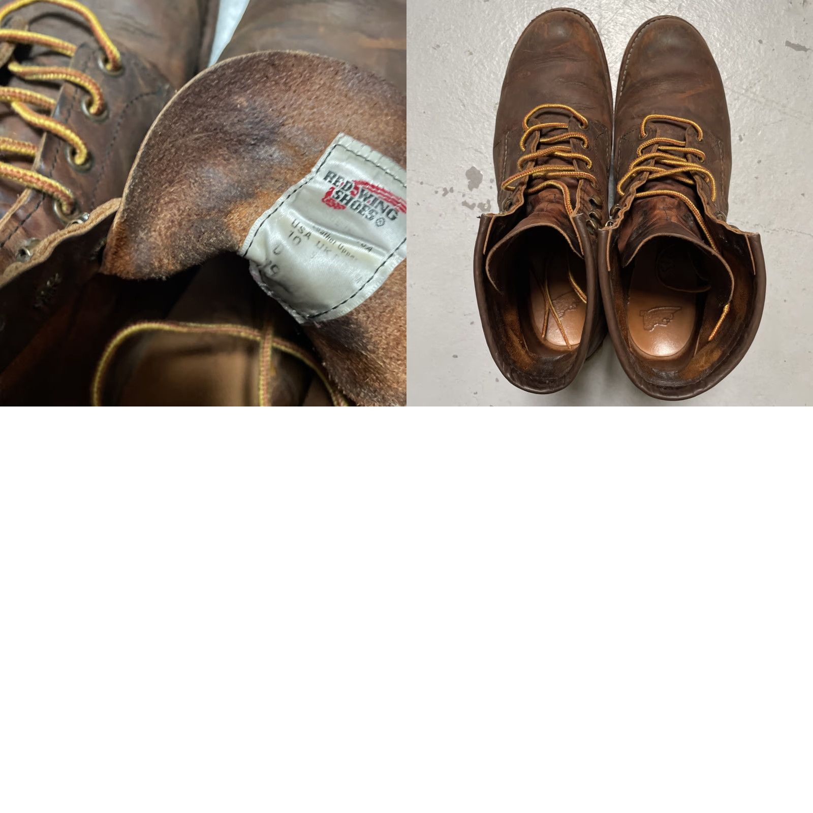 Red Wing VINTAGE Red Wing Shoes Rover 2950 Copper Leather Boots Mens 10 D Brown USA Heritage Work Boots Leather Upper Leather Outsole Rough & Tough Rusted? Size US 10 / EU 43 - 9 Thumbnail